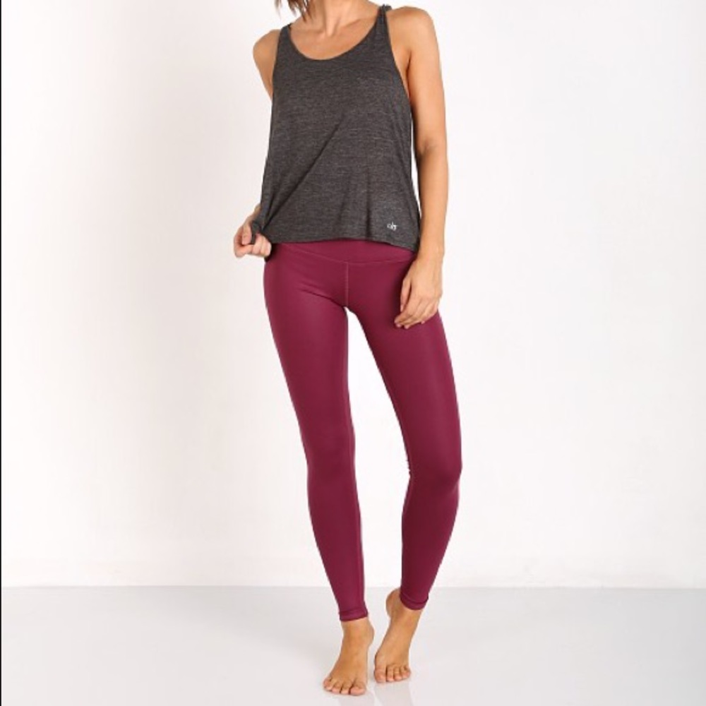Alo High Waisted Airbrush Berry Leggings